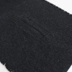 NRVST｜ラムウール&コットンヘビーダブルクロス ストール #DARK GREY&OFF WHITE [A9-NC214SL]