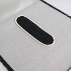 NRVST｜ラムウール&コットンヘビーダブルクロス ストール #DARK GREY&OFF WHITE [A9-NC214SL]