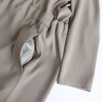 NKHOP｜強撚ポリエステル経二重織 ウエストマークワンピース #KHAKI MIST [S0-NC065OP]