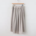 NGLSK｜Triacetate & Polyester Slub Voile Gathered Skirt #SMOKE BEIGE [S0-NC186SK]