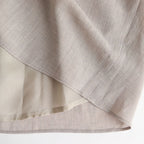 NGLSK｜トリアセテート&ポリエステルスラブボイル ギャザースカート #SMOKE BEIGE [S0-NC186SK]