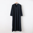 NRLTO｜ポリエステルスパン天竺 ロングワンピース #BLACK [S0-NC103TO]