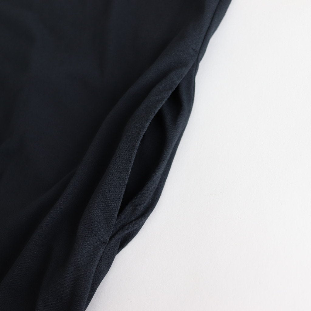 NRLTO｜ポリエステルスパン天竺 ロングワンピース #BLACK [S0-NC103TO]