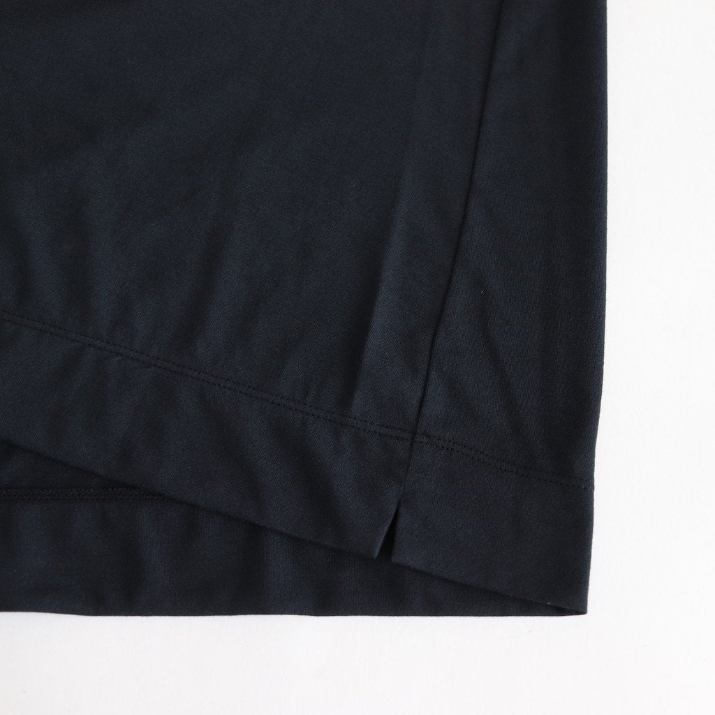 NRLTO｜ポリエステルスパン天竺 ロングワンピース #BLACK [S0-NC103TO]