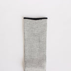 LANA01｜3/72 17.5μ ウールソックス #BK(HEEL,TOE)×WHITE [FA15041]