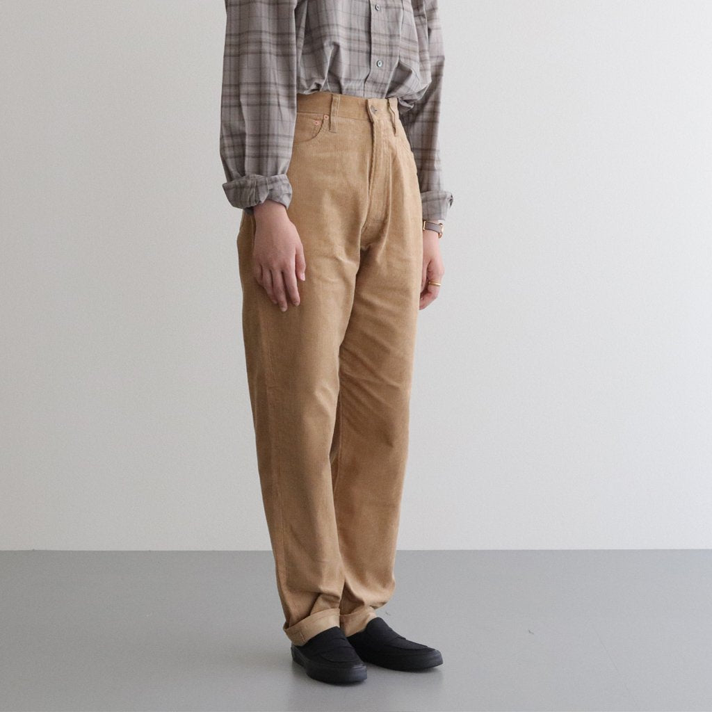 LUCY CORDUROY PANTS #BEIGE [L2002-PT003]