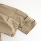 OVERSIZED LINEAR NO COLLAR COAT #BEIGE [ST.173-2]