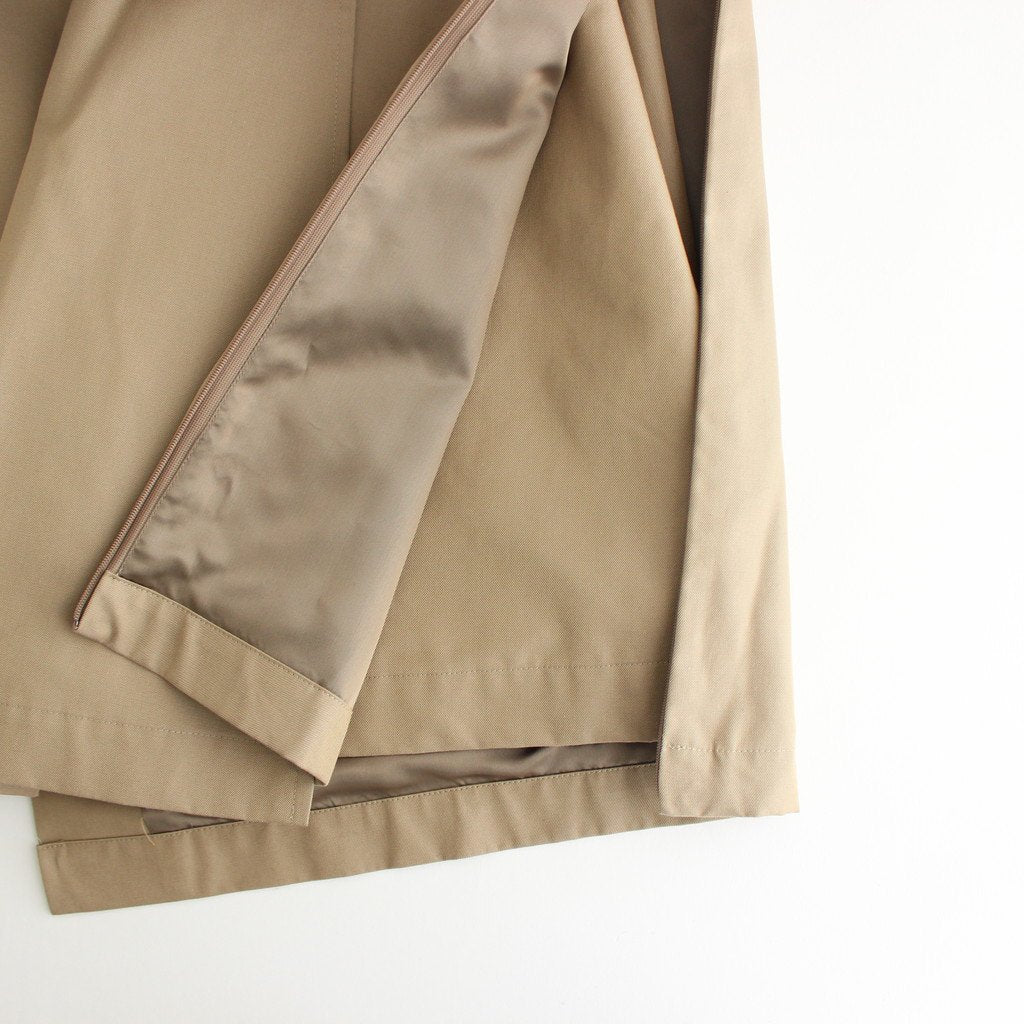 OVERSIZED LINEAR NO COLLAR COAT #BEIGE [ST.173-2] - S