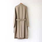 OVERSIZED LINEAR NO COLLAR COAT #BEIGE [ST.173-2]