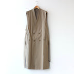 OVERSIZED LINEAR NO COLLAR COAT #BEIGE [ST.173-2]