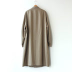 OVERSIZED LINEAR NO COLLAR COAT #BEIGE [ST.173-2]