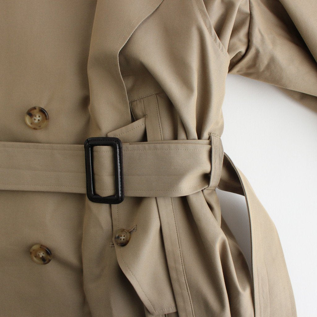 OVERSIZED LINEAR NO COLLAR COAT #BEIGE [ST.173-2]