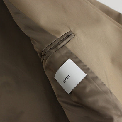 OVERSIZED LINEAR NO COLLAR COAT #BEIGE [ST.173-2]