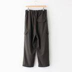 NSLPT｜四子撚りウールカルゼタックワイドテーパードカーゴイージーパンツ #OLIVE [A0_NC183PF]