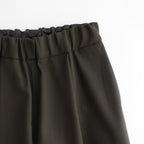 NSLPT｜四子撚りウールカルゼタックワイドテーパードカーゴイージーパンツ #OLIVE [A0_NC183PF]