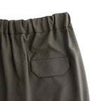 NSLPT｜四子撚りウールカルゼタックワイドテーパードカーゴイージーパンツ #OLIVE [A0_NC183PF]