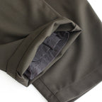 NSLPT｜四子撚りウールカルゼタックワイドテーパードカーゴイージーパンツ #OLIVE [A0_NC183PF]