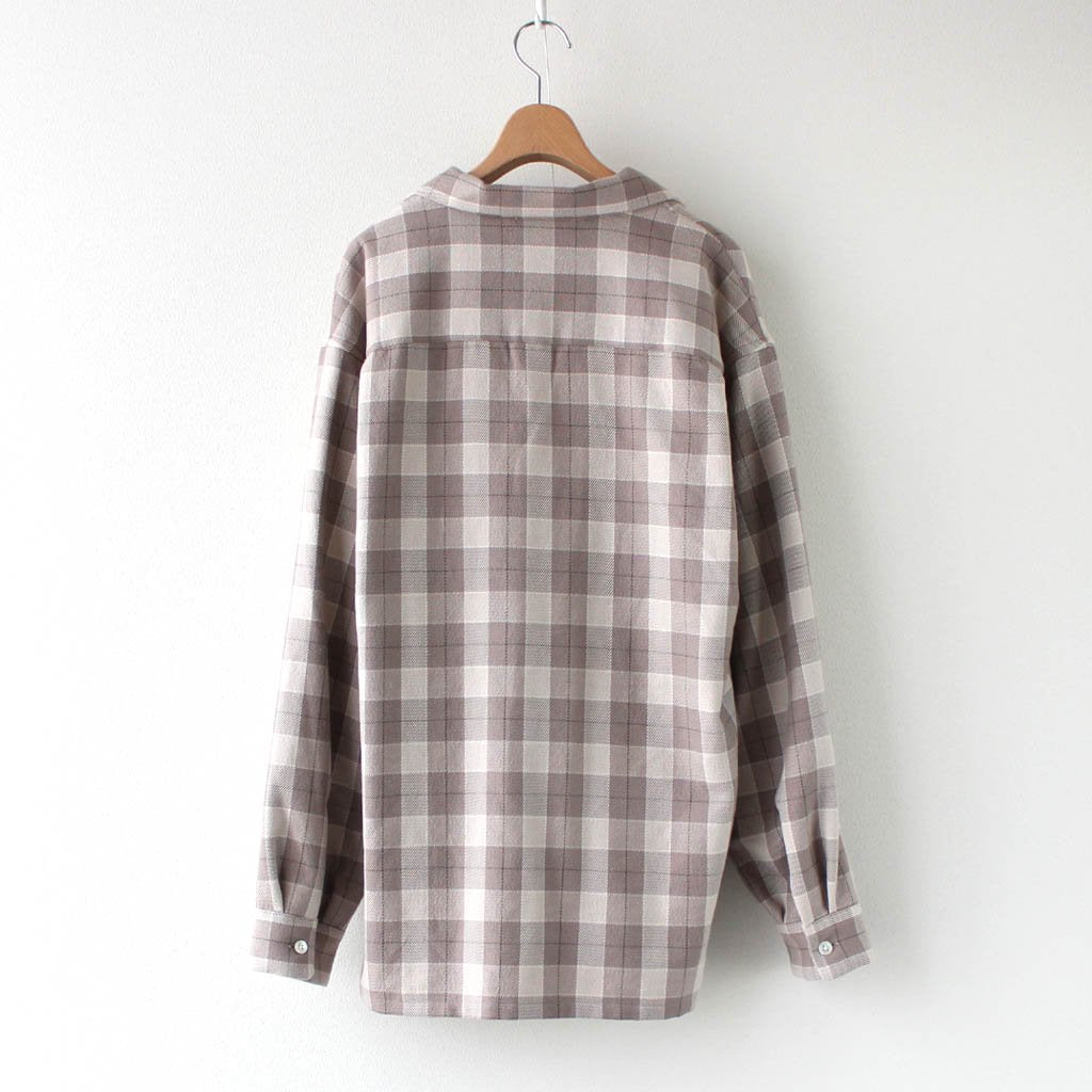 ASPERO/ALPACA PAJAMASHIRT #BROWN CHECK [PR20AW-PJ016] _ Select