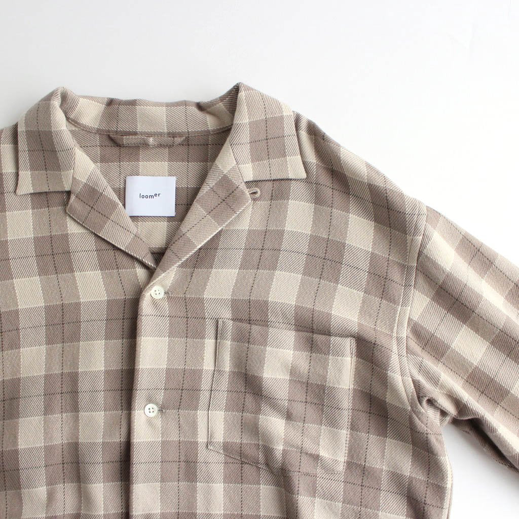 ASPERO/ALPACA PAJAMASHIRT #BROWN CHECK [PR20AW-PJ016] _ Select