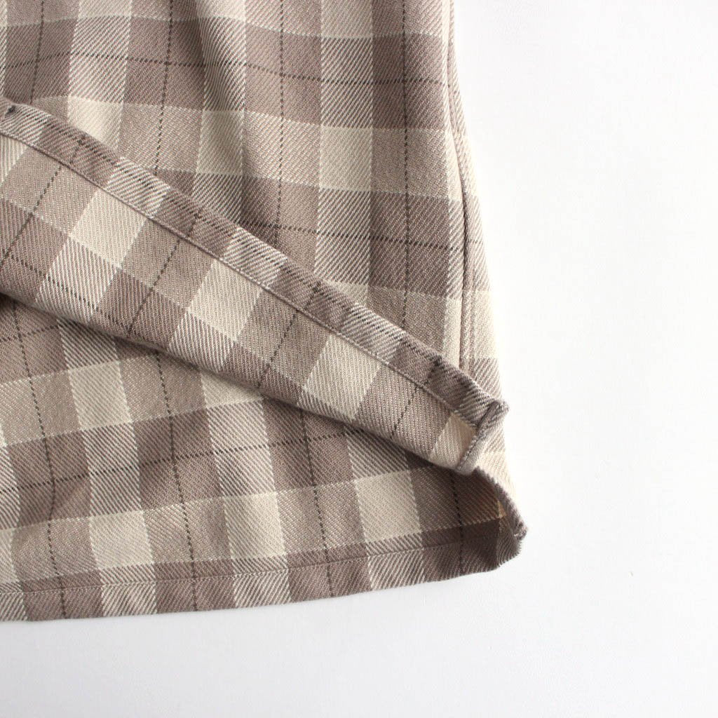 ASPERO/ALPACA PAJAMASHIRT #BROWN CHECK [PR20AW-PJ016] _ Select