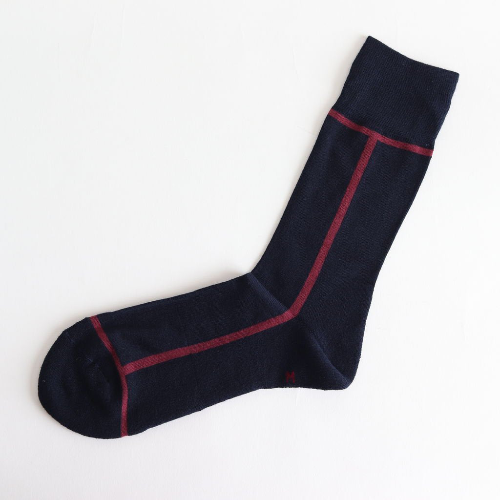 LINE #DARK NAVY/BORDEAUX [CH-002]