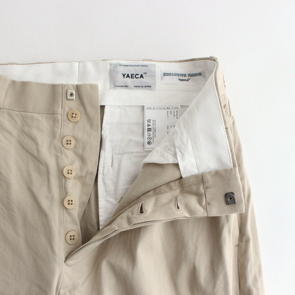 CHINO CLOTH PANTS WIDE STRAIGHT #BEIGE [60654]