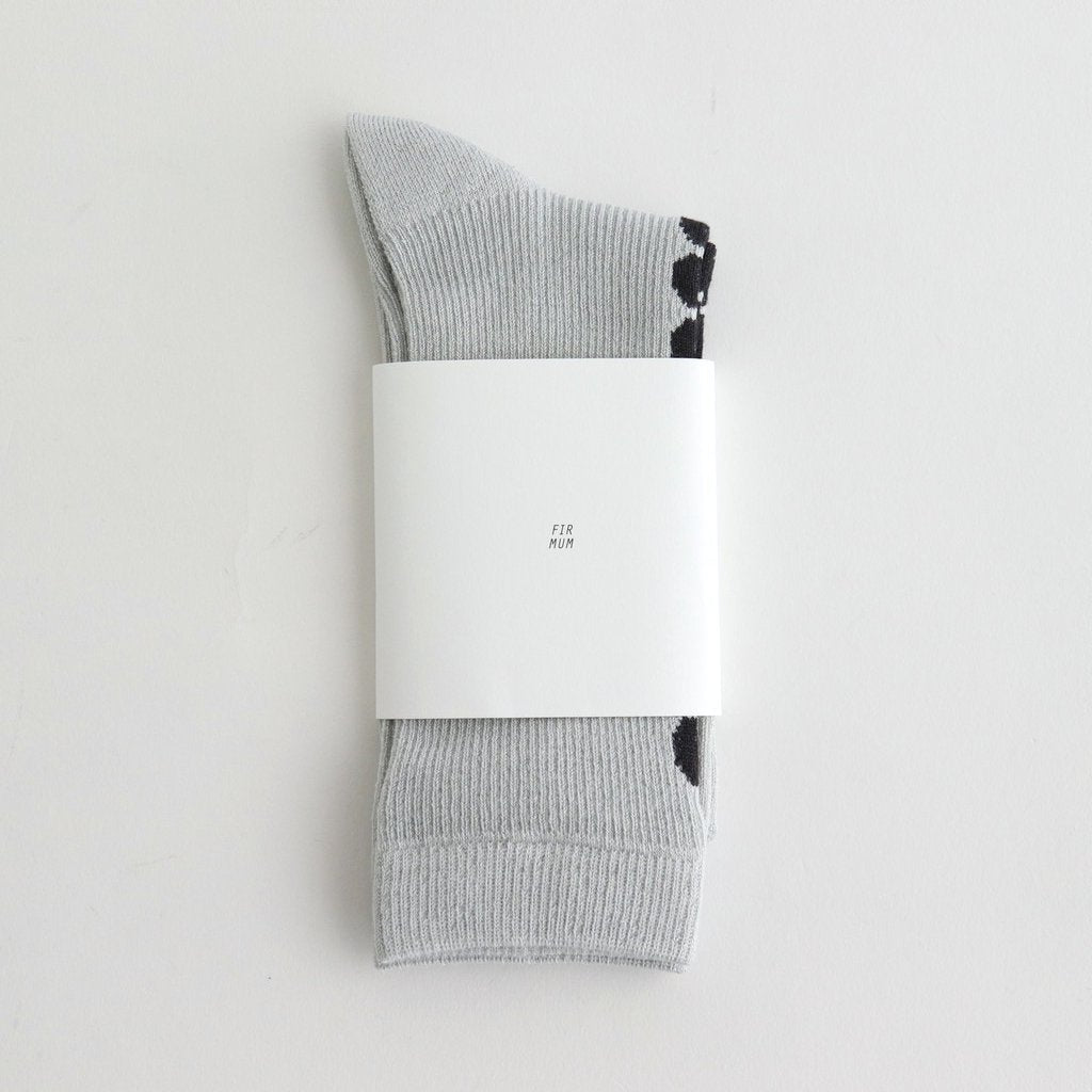 FSDSO | レンプールシルクソックス #GREY×BLACK DOT [FK-FT015SO]