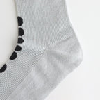 FSDSO | Renpur Silk Socks #GREY×BLACK DOT [FK-FT015SO]