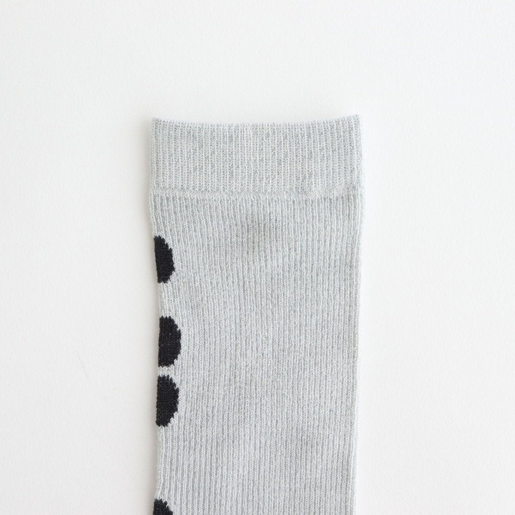 FSDSO | Renpur Silk Socks #GREY×BLACK DOT [FK-FT015SO]