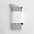 FMDSO | レンプールシルクソックス #GREY×BLACK DOT [FK-FT016SO]