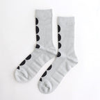 FMDSO | レンプールシルクソックス #GREY×BLACK DOT [FK-FT016SO]
