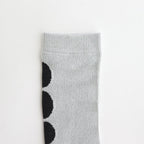 FMDSO | レンプールシルクソックス #GREY×BLACK DOT [FK-FT016SO]