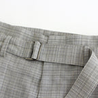 HI WAIST BELTED TROUSERS #HEATHER GRAY [YK21SS0194P]