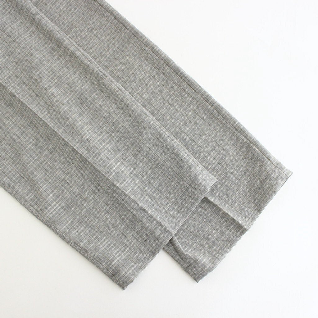 HI WAIST BELTED TROUSERS #HEATHER GRAY [YK21SS0194P]