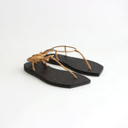 LEATHER LACE-UP SANDALS MADE BY FOOT THE COACHER #BLACK [A21SS04FT]