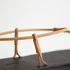 LEATHER LACE-UP SANDALS MADE BY FOOT THE COACHER #BLACK [A21SS04FT]