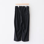 FFNDPT | ポリコアリネン・キャンバス 1タックイージーパンツ #BLACK [AR_FR075PF]