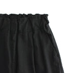 FFNDPT | ポリコアリネン・キャンバス 1タックイージーパンツ #BLACK [AR_FR075PF]
