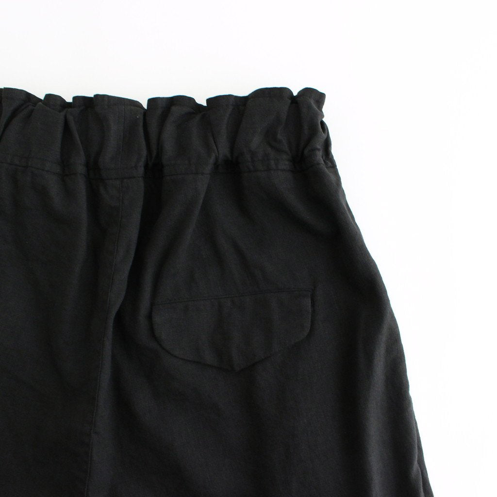 FFNDPT | Polycore linen canvas 1 tuck easy pants #BLACK [AR_FR075PF]