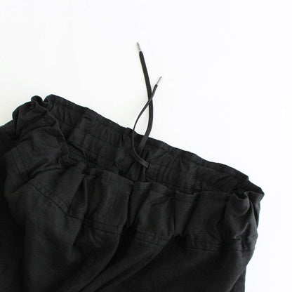 FFNDPT | Polycore linen canvas 1 tuck easy pants #BLACK [AR_FR075PF]