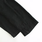 FFNDPT | ポリコアリネン・キャンバス 1タックイージーパンツ #BLACK [AR_FR075PF]