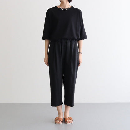 FFNDPT | Polycore linen canvas 1 tuck easy pants #BLACK [AR_FR075PF]