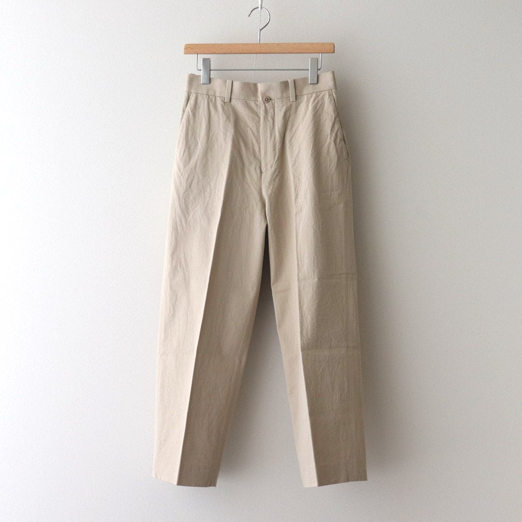 CHINO CLOTH PANTS CREASED #BEIGE [61602]