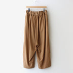 FBTSL | 強撚レーヨン ラチネ ワイドイージーパンツ #WALNUT [AR_FR134PF]