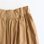 FBTSL | 強撚レーヨン ラチネ ワイドイージーパンツ #WALNUT [AR_FR134PF]