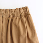 FBTSL | 強撚レーヨン ラチネ ワイドイージーパンツ #WALNUT [AR_FR134PF]