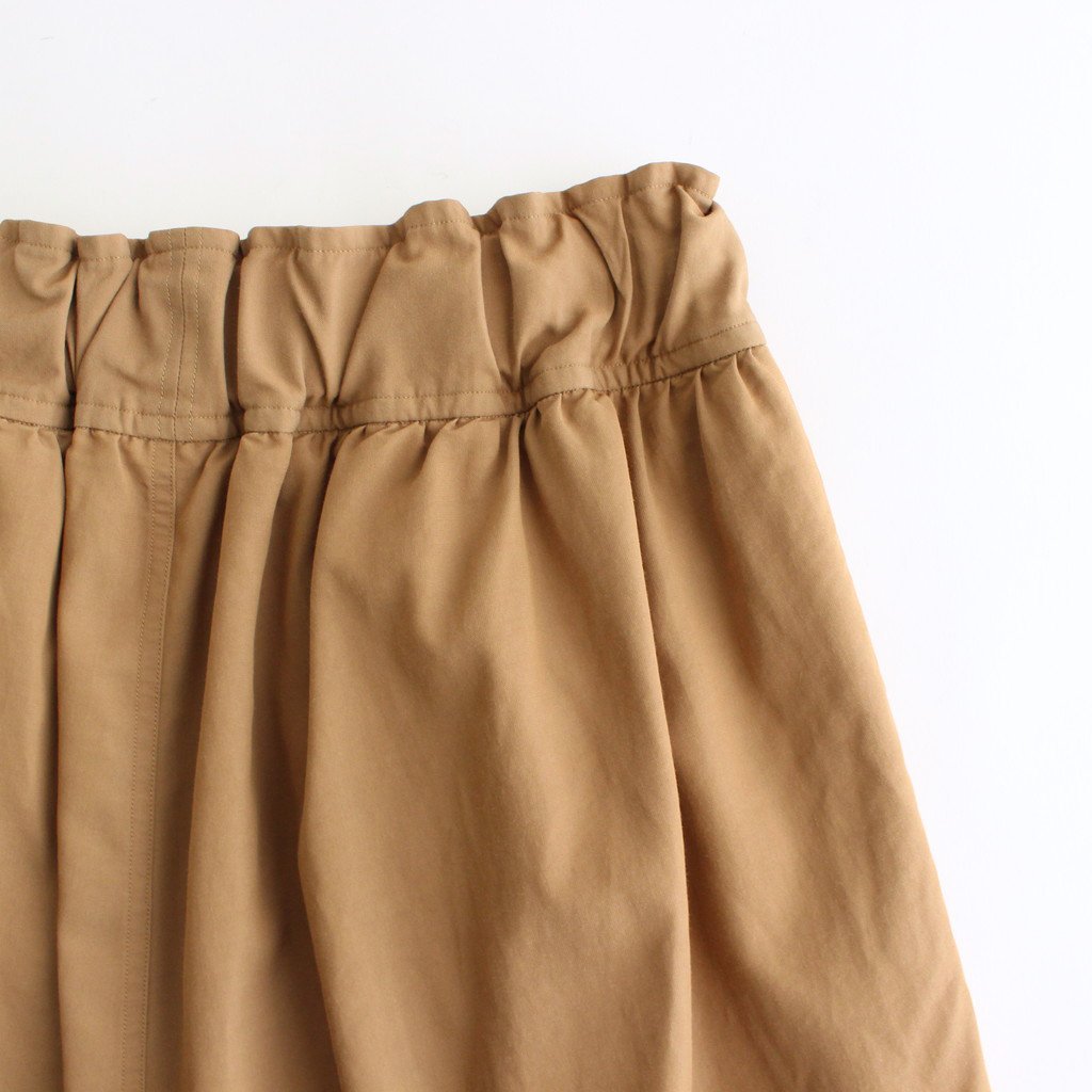 FBTSL | 強撚レーヨン ラチネ ワイドイージーパンツ #WALNUT [AR_FR134PF]