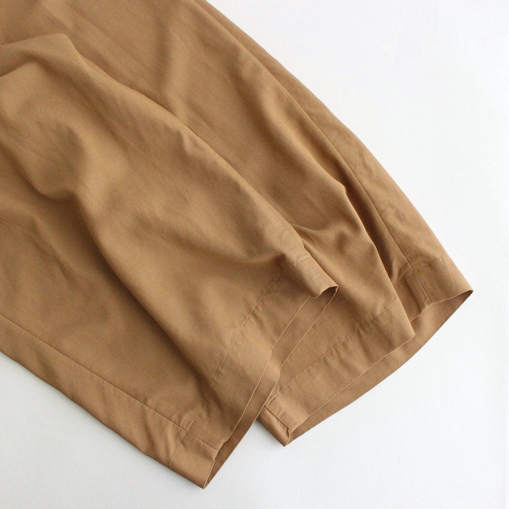 FBTSL | 強撚レーヨン ラチネ ワイドイージーパンツ #WALNUT [AR_FR134PF]