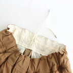 FBTSL | 強撚レーヨン ラチネ ワイドイージーパンツ #WALNUT [AR_FR134PF]