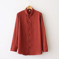 FCVSH | スラブトリアセテート・ガーゼ スモールカラーワイドシャツ #TERRACOTTA [AR_FR011SF]
